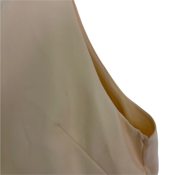 ASOS Sheer & Solid Skater Dress Bridal Wedding Cocktail Cream Feminine Mesh SZ 8 - Picture 5 of 13